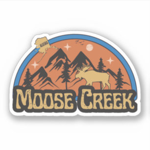 Pegatina de Moose Creek, Alaska