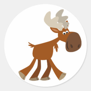 Pegatina de Moose, Personalizado feliz