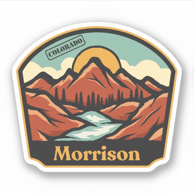 Pegatina de Morrison, Colorado (Anverso)