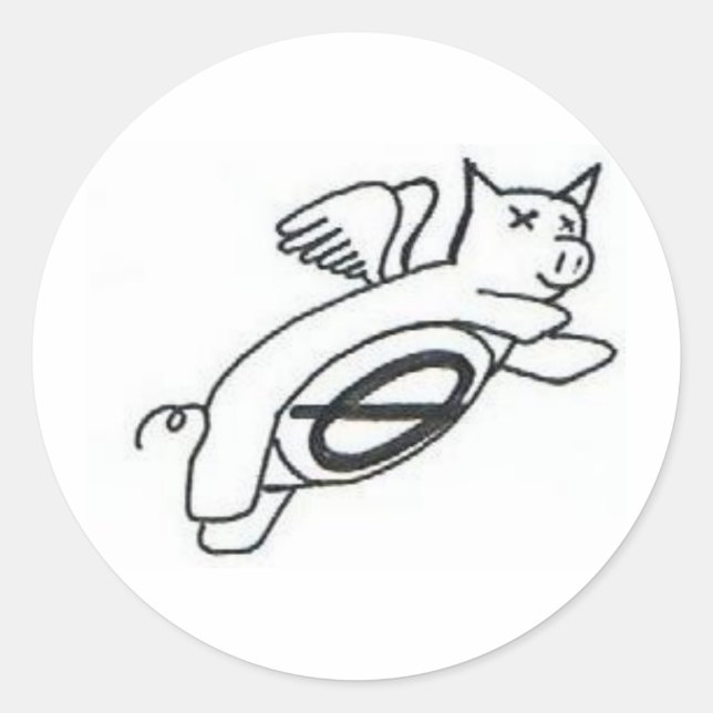 Pegatina de mosca de cerdos