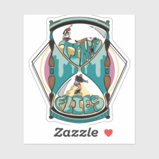 Pegatina de moscas de tiempo