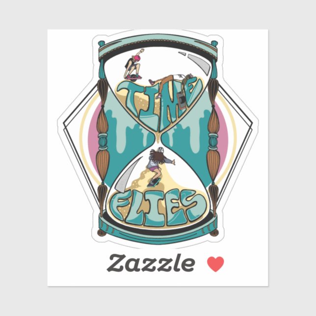 Pegatina de moscas de tiempo (Hoja)