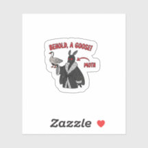 Pegatina de Moth Goose