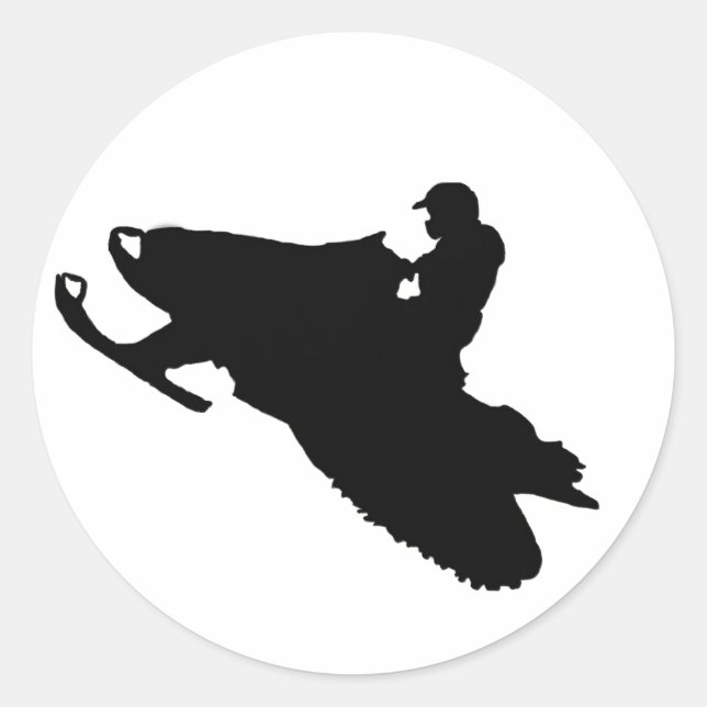 pegatina de moto de nieve (Anverso)