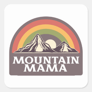 Pegatina de Mountain Mama Square
