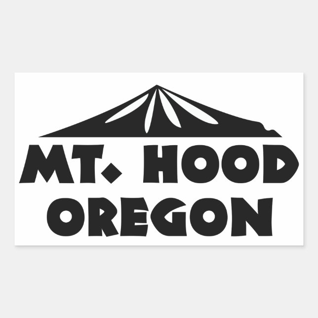 Pegatina de Mt. Hood Oregon (Anverso)