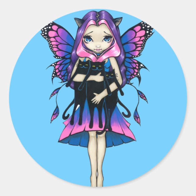 pegatina de "My Three Kitties" (Anverso)