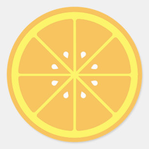 Pegatina de naranja Slice