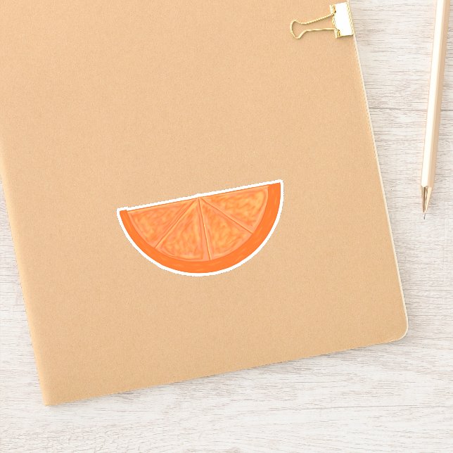 Pegatina de naranja Slice (Cuaderno)