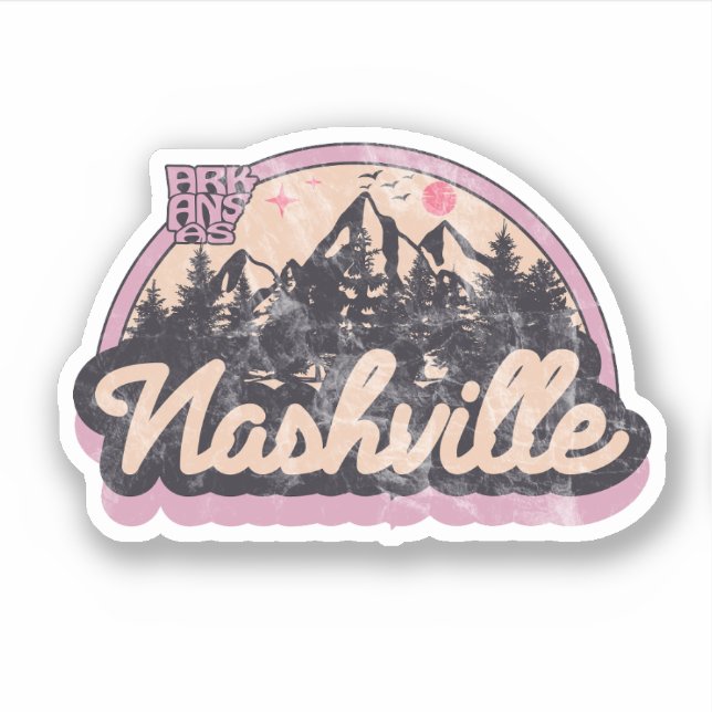 Pegatina de Nashville, Arkansas (Anverso)