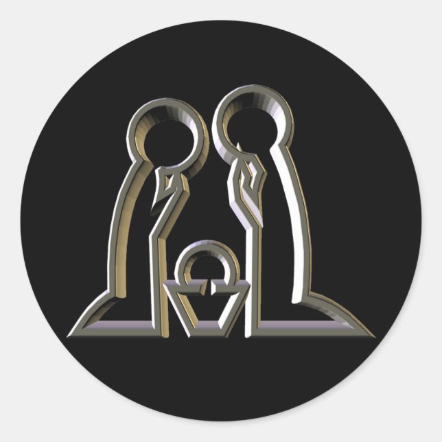 Pegatina de Natividad (Anverso)