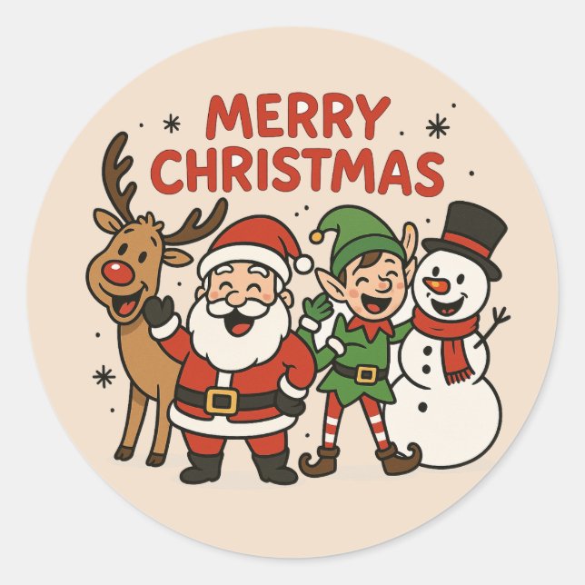 Pegatina de Navidad (Anverso)