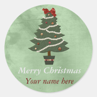 Pegatina de Navidad de Ronda Personalizada
