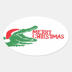 Pegatina de navidad del lagarto