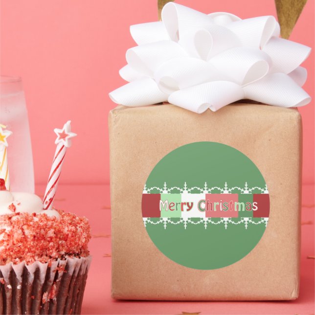 Pegatina De Navidad Mostrada VERDE Pero Tú Eliges  (Fiesta)