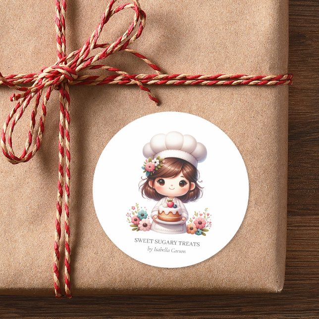 Pegatina de negocio de panadería personalizada (Subido por el creador)