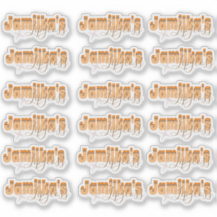 Pegatina de negocios con logotipo de impresión de 