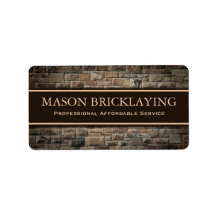 Pegatina de negocios de Bricklay de Professional B