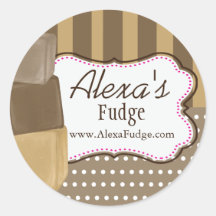 Pegatina de negocios de Fudge
