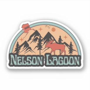 Pegatina de Nelson Lagoon, Alaska