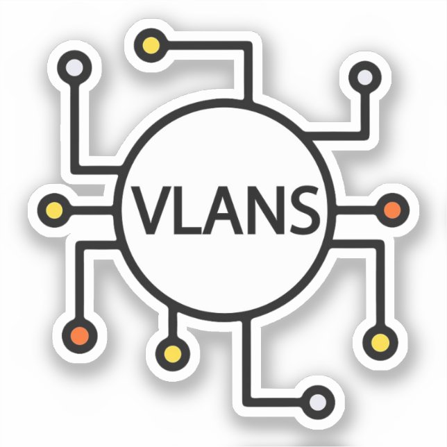 PEGATINA de Networkers de VLANs (Anverso)