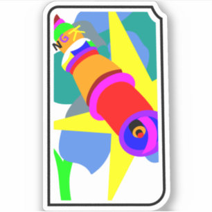 Pegatina de "NGKFLOWER"