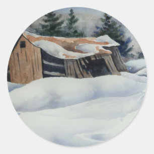 Pegatina de nieve de invierno