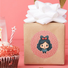 Pegatina de niñita linda