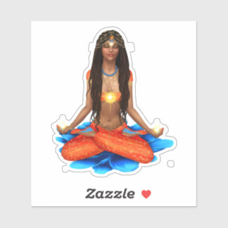 Pegatina de nombre de paz del yoga hindú