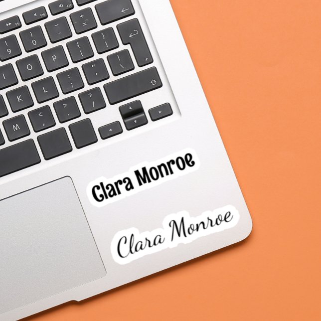 Pegatina de nombre personalizada de vinilo elegant (Subido por el creador)