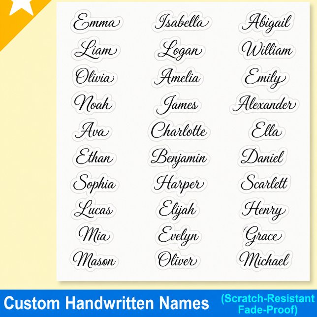 Pegatina de nombre personalizada – Tr caligrafía e (name sticker
custom name
personalized sticker
calligraphy sticker
elegant name
script font
minimalis)