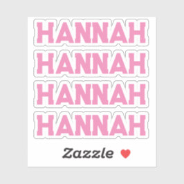 Pegatina de nombres personalizados