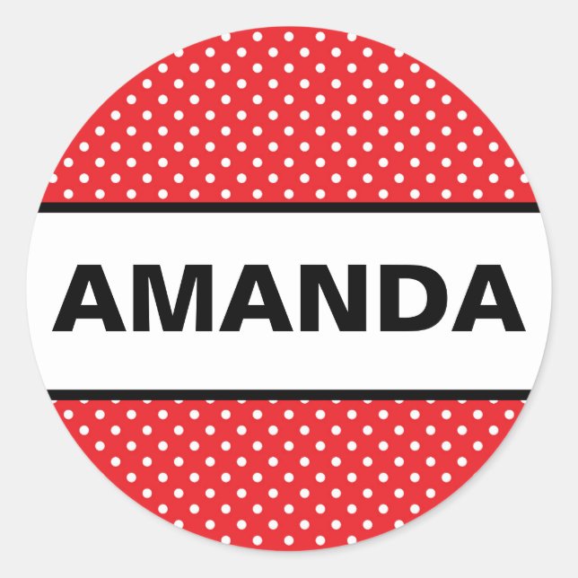 Pegatina de nombres personalizados inspirado en el (Anverso)