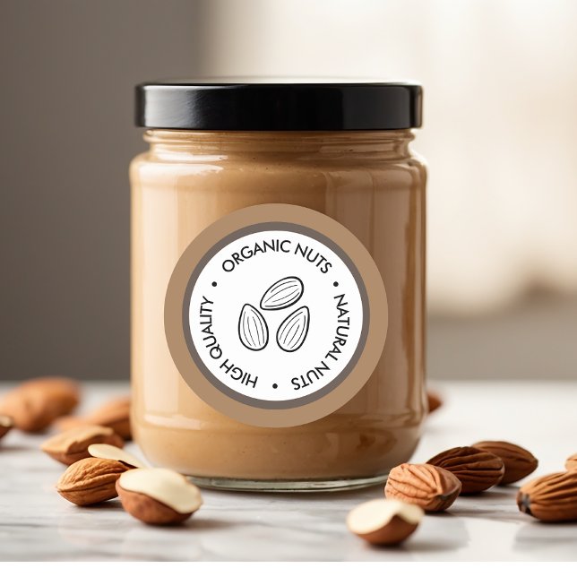 pegatina de Nueces Orgánicas y Naturales | Empresa (Subido por el creador)