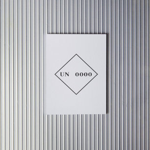 Pegatina de número de personalizado ONU