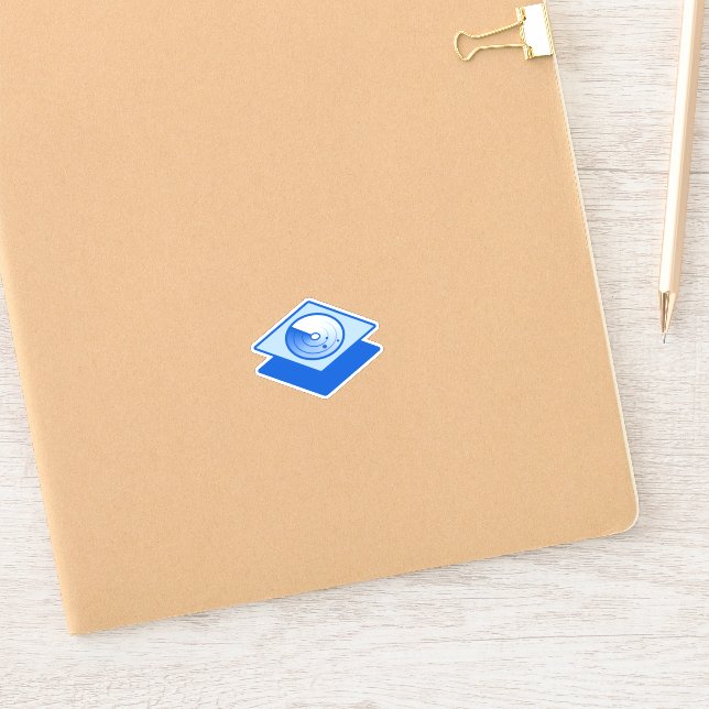 Pegatina de Obs de Frontend - Tema azul (Libreta)