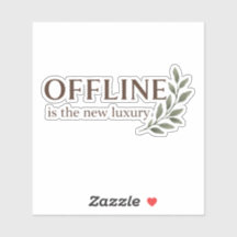 Pegatina de Offline Es La Nueva Lujosa