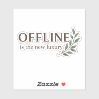 Pegatina de Offline Es La Nueva Lujosa
