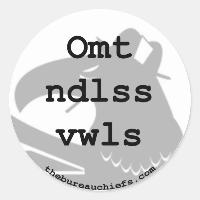 Pegatina De Omt Ndlss Vwls (Anverso)