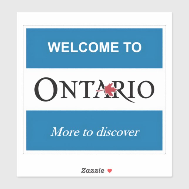 Pegatina de Ontario (Hoja)