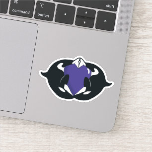 Pegatina de orca de ballena asesina