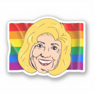 Pegatina de Orgullo Gay de Hillary Clinton
