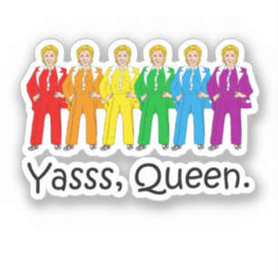 Pegatina de orgullo gay de Hillary Clinton
