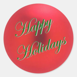 Pegatina de ornamentos de satín rojo