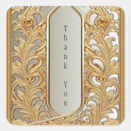 Pegatina de Ornato de Oro Moderno