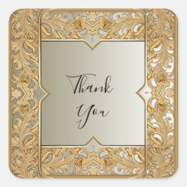 Pegatina de Ornato de Oro Moderno