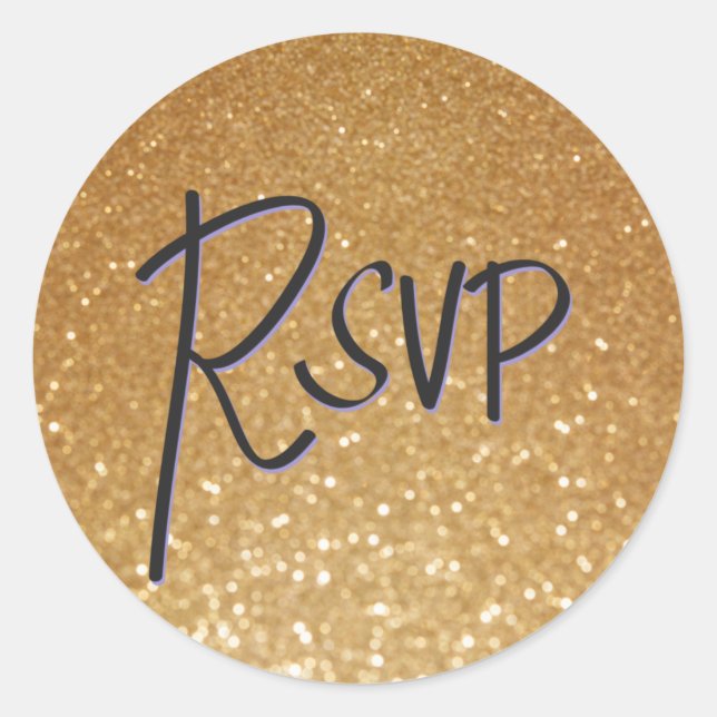 Pegatina de oro RSVP (Anverso)