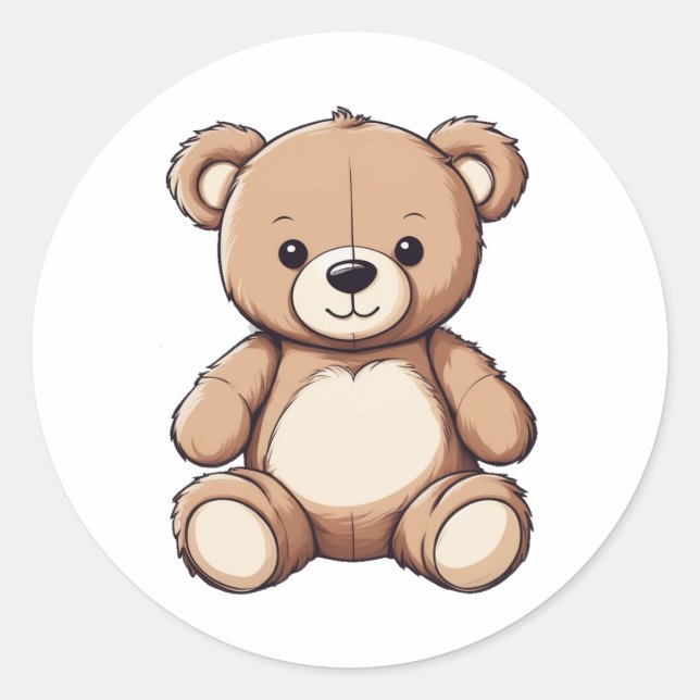 pegatina de oso de peluche lindo (Anverso)