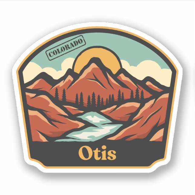 Pegatina de Otis, Colorado (Anverso)