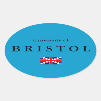 Pegatina de Oval Europeo de la Universidad Bristol